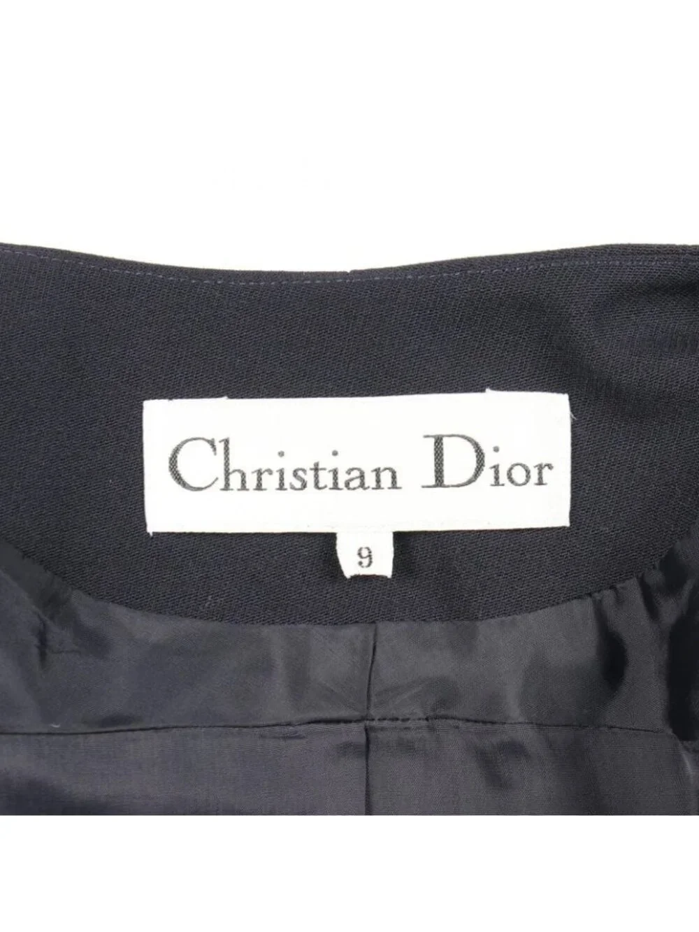 Dior Suit Collarless Jacket Wool